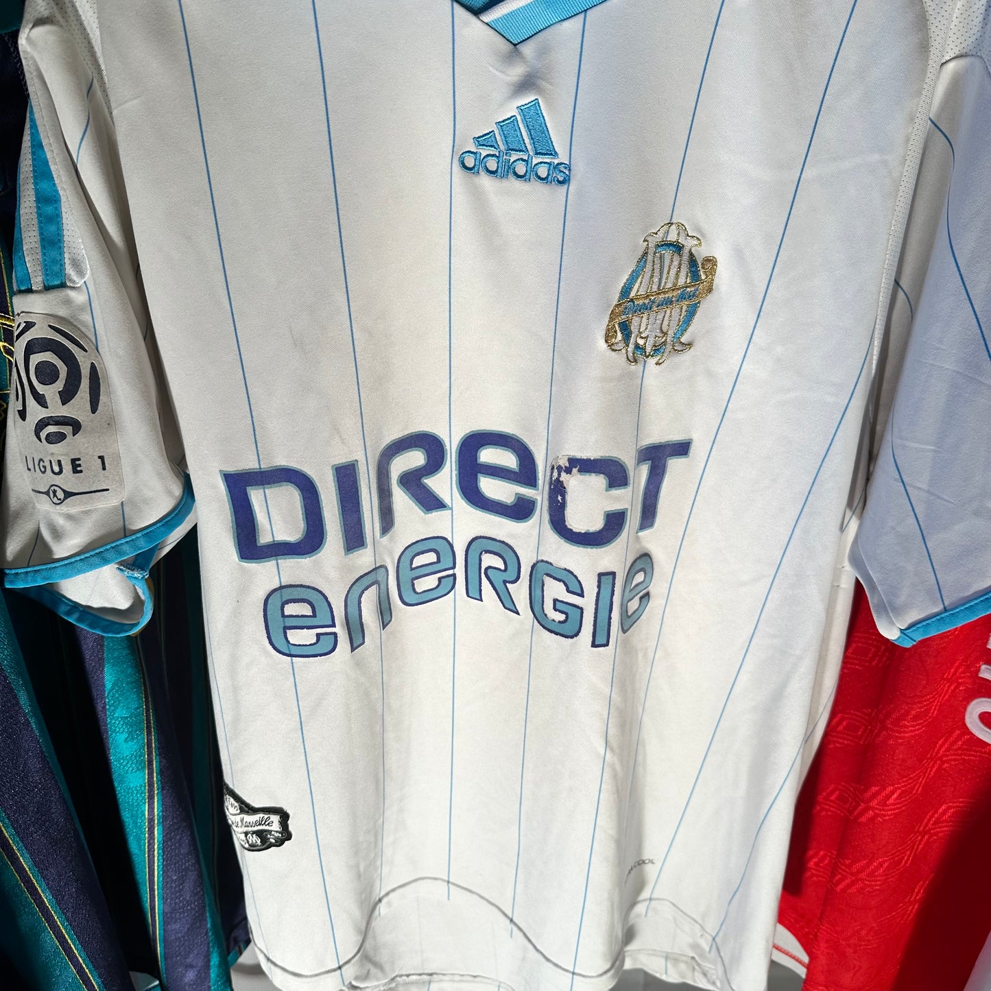 Olympique Marseille Thuisshirt 2009/10 – Maat XL – lichte Gebruiksporen op bedrukking