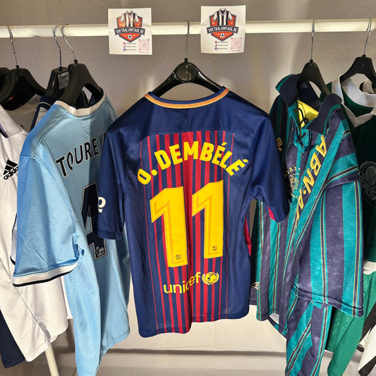 Barcelona 17/18 Nike Thuis Shirt Dembélé 11 Maat: M